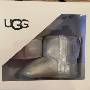 Baby UGG silver/pink boots